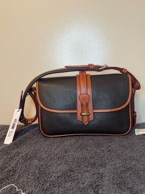 Dooney & Bourke Vintage Rare Large Equestrian Bag (Black)
